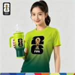 FIFA World Cup 2026™ Unisex Dry-Fit Jersey Green Gradient FIFA World Cup 2026™ Double Wall Vacuum Tumbler 900ml (Green) (MY ONLY)